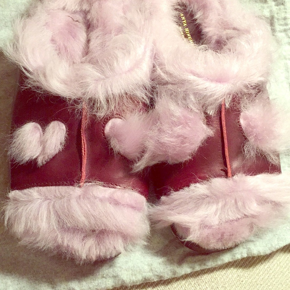 Anya Hindermach monster slippers